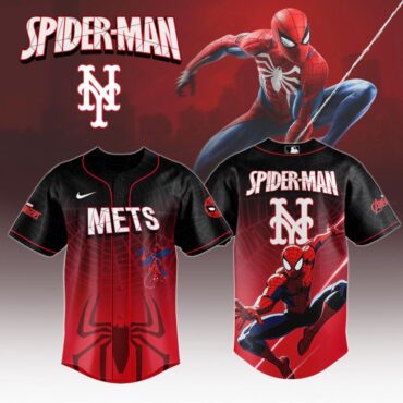 Premium MLB New York Mets X Spider-Man Baseball Jersey