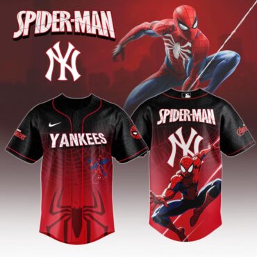 Premium MLB New York Yankees X Spider-Man Baseball Jersey