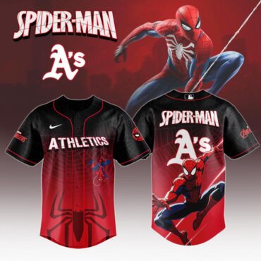 Premium MLB Oakland Athletics X Spider-Man Baseball Jersey