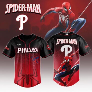 Premium MLB Philadelphia Phillies X Spider-Man Baseball Jersey