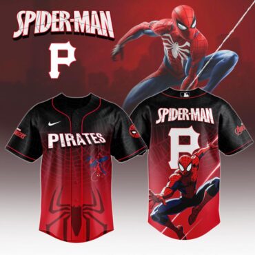 Premium MLB Pittsburgh Pirates X Spider-Man Baseball Jersey