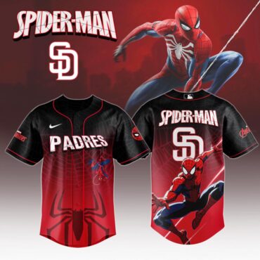 Premium MLB San Diego Padres X Spider-Man Baseball Jersey