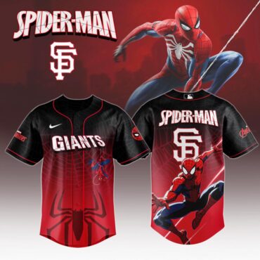 Premium MLB San Francisco Giants X Spider-Man Baseball Jersey