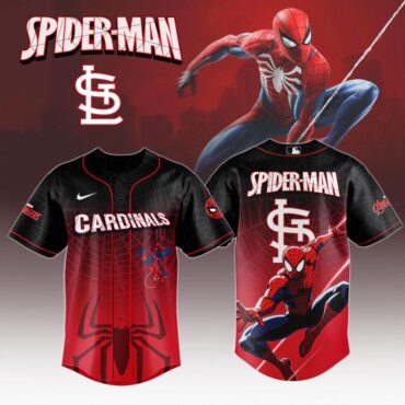 Premium MLB St. Louis Cardinals X Spider-Man Baseball Jersey