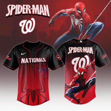 Premium MLB Washington Nationals X Spider-Man Baseball Jersey