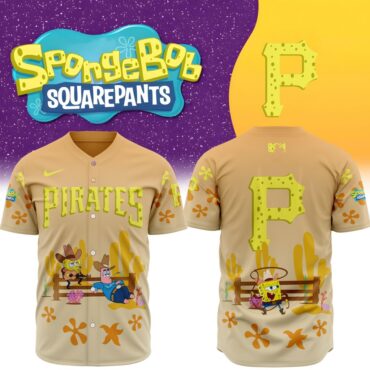 Premium MLB Pittsburgh Pirates X SpongeBob SquarePants Special Baseball Jersey