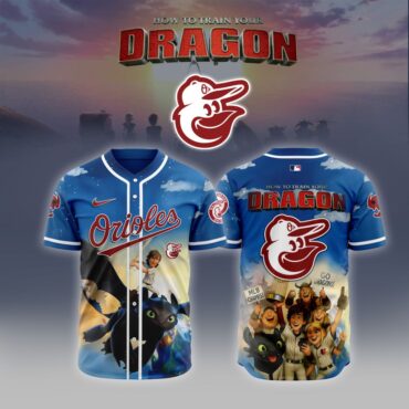 Premium MLB Baltimore Orioles X How To Train Your Dragon Baseball Jersey