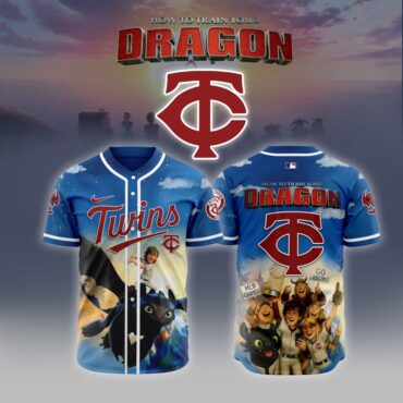 Premium MLB Minnesota Twins X How To Train Your Dragon Baseball Jersey