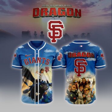 Premium MLB San Francisco Giants X How To Train Your Dragon Baseball Jersey