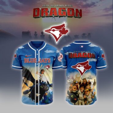 Premium MLB Toronto Blue Jays X How To Train Your Dragon Baseball Jersey