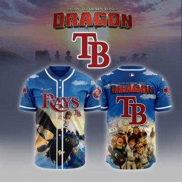 Premium MLB Tampa Bay Rays X How To Train Your Dragon Baseball Jersey