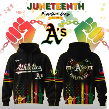 Oakland Athletics MLB x Juneteenth Freedom Day Edition Hoodie 2025