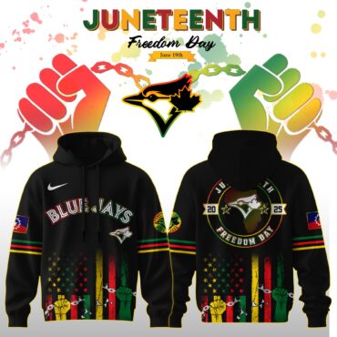 Toronto Blue Jays MLB x Juneteenth Freedom Day Edition Hoodie 2025