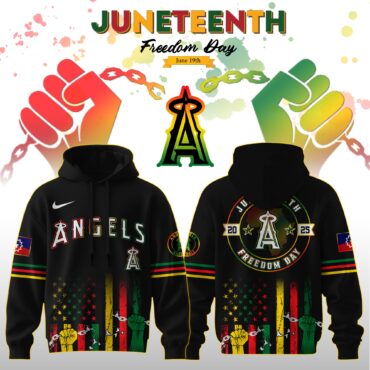 Los Angeles Angels MLB x Juneteenth Freedom Day Edition Hoodie 2025