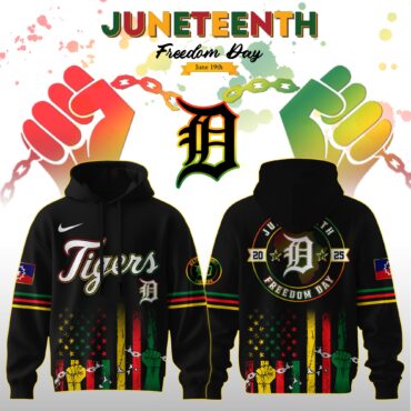 Detroit tigers MLB x Juneteenth Freedom Day Edition Hoodie 2025