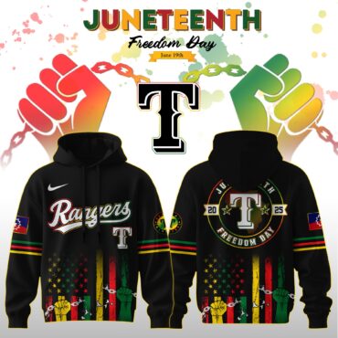 Texas Rangers MLB x Juneteenth Freedom Day Edition Hoodie 2025