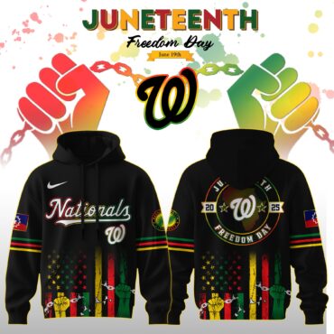Washington Nationals MLB x Juneteenth Freedom Day Edition Hoodie 2025