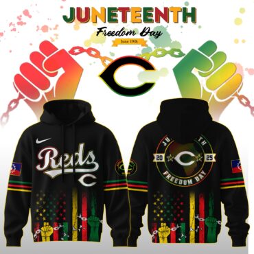 Cincinnati Reds MLB x Juneteenth Freedom Day Edition Hoodie 2025