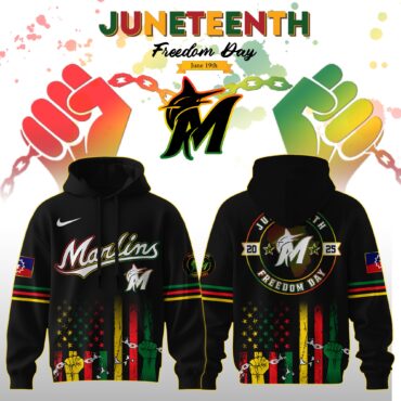 Miami Marlins MLB x Juneteenth Freedom Day Edition Hoodie 2025