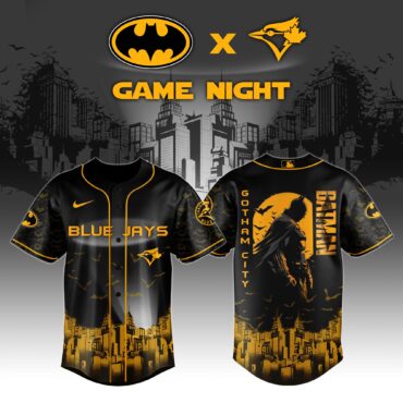 Toronto Blue Jays x DC Batman Game Night Baseball Jersey