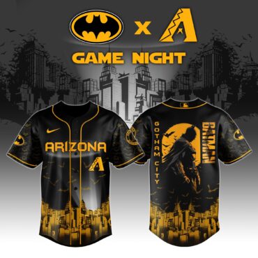Arizona Diamondbacks x DC Batman Game Night Baseball Jersey