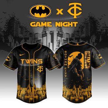 Minnesota Twins x DC Batman Game Night Baseball Jersey