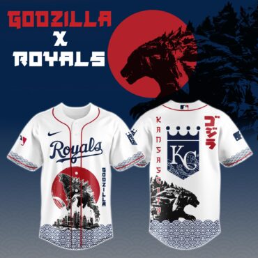 Godzilla x Kansas City Royals Baseball Jersey