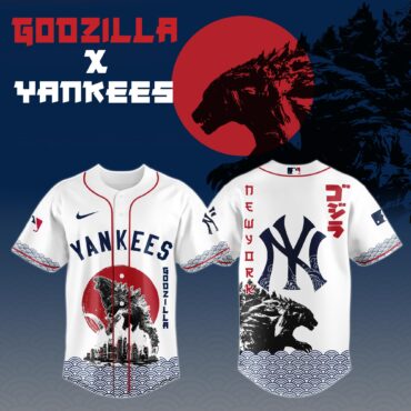 Godzilla x New York Yankees Baseball Jersey