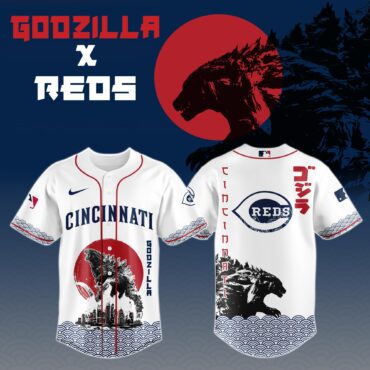 Godzilla x Cincinnati Reds Baseball Jersey
