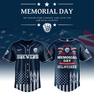 Milwaukee Brewers Special Memorial Day Limited Edition Jersey