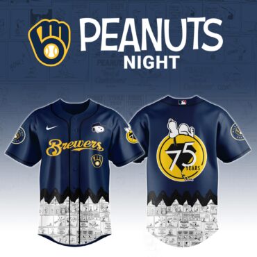 Milwaukee Brewers x Peanuts Night Jersey 2025