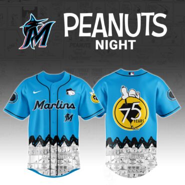 Miami Marlins x Peanuts Night Jersey 2025
