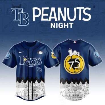 Tampa Bay Rays x Peanuts Night Jersey 2025