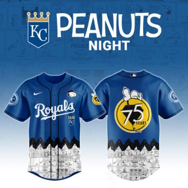 Kansas City Royals x Peanuts Night Jersey 2025