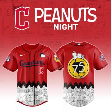 Cleveland Guardians x Peanuts Night Jersey 2025