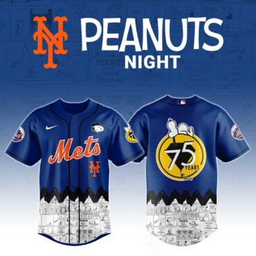 New York Mets x Peanuts Night Jersey 2025