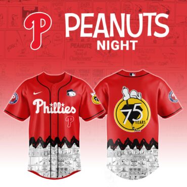 Philadelphia Phillies x Peanuts Night Jersey 2025
