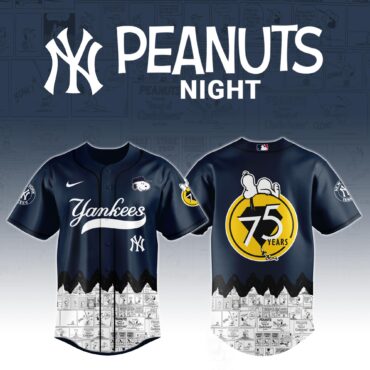 New York Yankees x Peanuts Night Jersey 2025