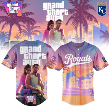 Kansas City Royals MLB x Grand Theft Auto Baseball Jersey