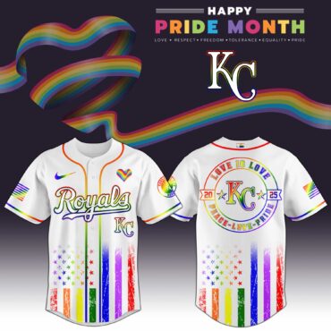 Kansas City Royals MLB x Happy Pride Month Limited Edition Jersey 2025