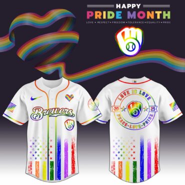 Milwaukee Brewers MLB x Happy Pride Month Limited Edition Jersey 2025