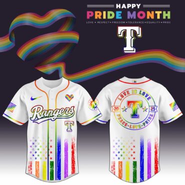 Texas Rangers MLB x Happy Pride Month Limited Edition Jersey 2025