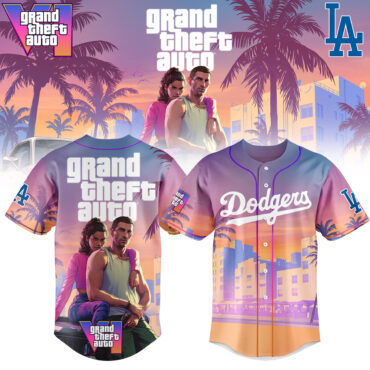Los Angeles Dodgers MLB x Grand Theft Auto Baseball Jersey
