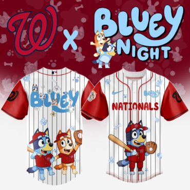 Washington Nationals MLB x Bluey And Bingo Special Edition Jersey 2025