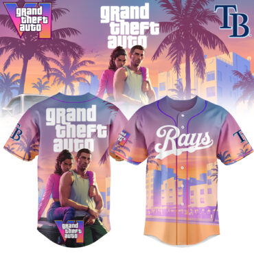 Tampa Bay Rays MLB x Grand Theft Auto Baseball Jersey