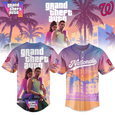 Washington Nationals MLB x Grand Theft Auto Baseball Jersey