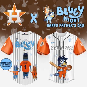 Houston Astros MLB x Bluey And Bingo Special Edition Jersey 2025