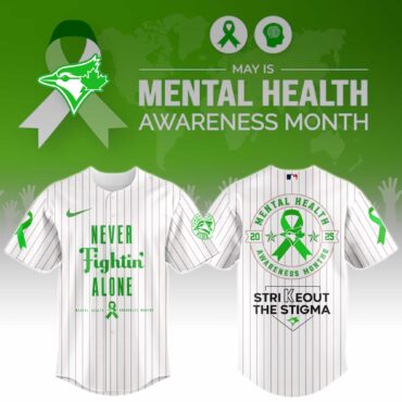 Toronto Blue Jays Special Mental Health Awareness Week Limited Edition Jersey