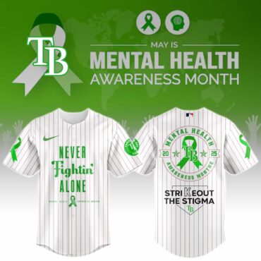 Tampa Bay Rays Special Mental Health Awareness Week Limited Edition Jersey
