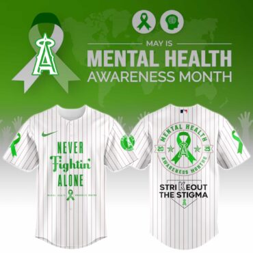 Los Angeles Angels Special Mental Health Awareness Week Limited Edition Jersey